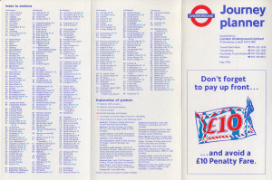 [May 1994] Journey planner: Don't forget to pay up front ... and avoid a £10 Penalty Fare