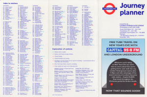 [November 1992] Journey planner: Capital 95.8 FM