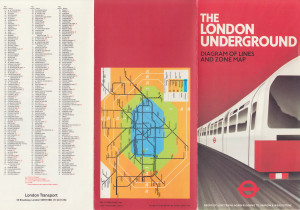 [1984: Ref A] Diagram of lines and zone map: OP: Bakerloo Line trains again running to Harrow & Wealdstone