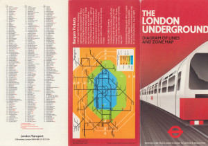 [1984: Ref A] Diagram of lines and zone map: OP: Bakerloo Line trains again running to Harrow & Wealdstone