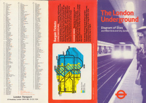 [1983: Number 1] Diagram of lines and West End and City Zones