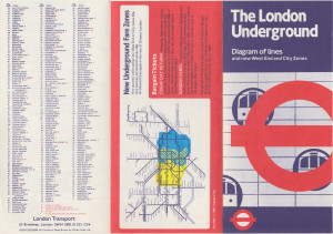 [1981: Number 3] Diagram of lines and new West End and City Zones