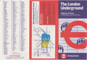 [1981: Number 2] Diagram of lines and new West End and City Zones