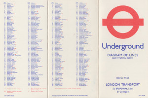 [1975: No 2 (R)] Diagram of Lines and Station Index