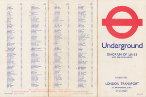 [1972: No 2] Diagram of Lines and Station Index