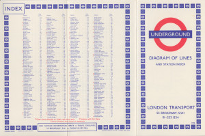 [1970] Diagram of Lines and Station Index