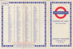 [1970] Diagram of Lines and Station Index