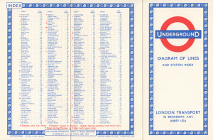 [1967] Diagram of Lines and Station Index