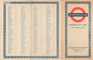 [1958] Diagram of Lines and Station Index