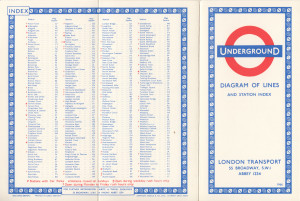 [1966] Diagram of Lines and Station Index