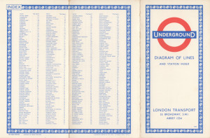 [1959] Diagram of Lines and Station Index