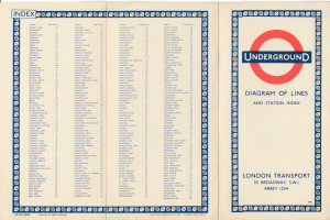 [1958] Diagram of Lines and Station Index