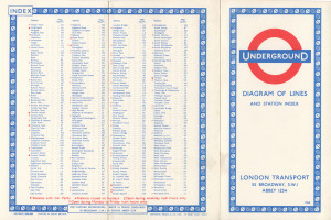 [1965] Diagram of Lines and Station Index