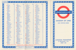 [1963] Diagram of Lines and Station Index