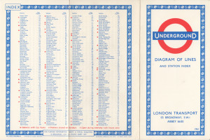 [1961] Diagram of Lines and Station Index