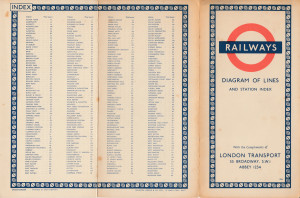 [1956] Diagram of Lines and Station Index