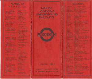 [1931] Map of London’s Underground Railways: Red Cover