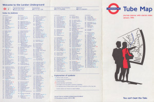 [January 1995] Tube Map: Journey planner with station index: You can't beat the Tube