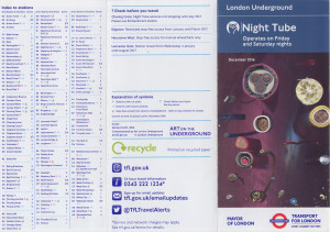 [December 2016] Night Tube (Northern Line print error)