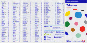 [January 2012] Tube map: Polka Dots Festival in London