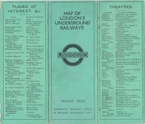 [1929] Map of London’s Underground Railways: Green Cover