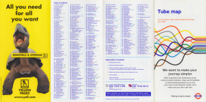 [June 2000] Tube map: Journey planner with station index and facilities: We want to make your journey simpler (Yellow Pages "Removals & Storage" advert)