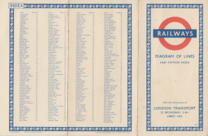 [1955] Diagram of Lines and Station Index