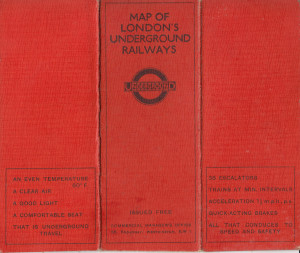 [May 1925] Map of London’s Underground Railways: Red Cover