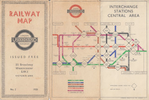 [1935: No 2] Railway Map: "London Transport | Underground" roundel