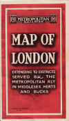 [1931] Metropolitan Railway Map of London: Red Cover