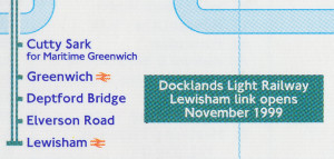 [November 1999] Tube map: Journey planner with station index and facilities: Jubilee now runs throughout between Stanmore and Stratford, daily (Yellow Pages "Removals & Storage" advert. With DLR box.)