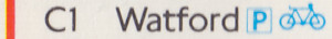 [March 1985: Ref A] Pocket Map (Watford wrongly indexed as C1)