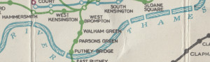 [April 1926] Map of London’s Underground Railways: Green Cover