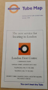 [January 1995] Tube map: Journey planner with station index: London First Centre