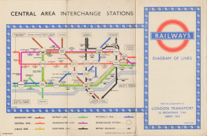 [June 1949] Diagram of Lines (Map OP: Central Line Extension from Loughton to Epping now open)