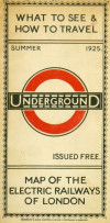 [1925: Summer 1925] Map of the Electric Railways of London