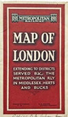 [1921] Metropolitan Railway Map of London: Red Cover