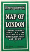 [1932] Metropolitan Railway Map of London: Green Cover