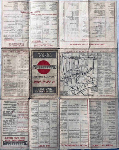 [November 1913] Map of London Underground Electric Railways - What to see and how to see it: Stations Everywhere