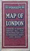 [1924] Metropolitan Railway Map of London: Red Cover