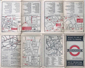 [March 1921] What to see and how to travel - Map of the Electric Railways of London