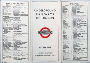 [1933] Underground Railways of London: "London Transport | Underground" roundel