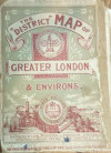 [1902: First Edition] The District Map of Greater London & Environs