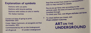 [September 2021] Tube map: sit alongside and feel me breathe (Major printing misprint of outside)