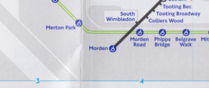 [June 2016] Tube map: Tunnel Vision (Morden Station Misprint)