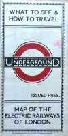 [November 1923] Underground Map of the Electric Railways of London (4 red dots)